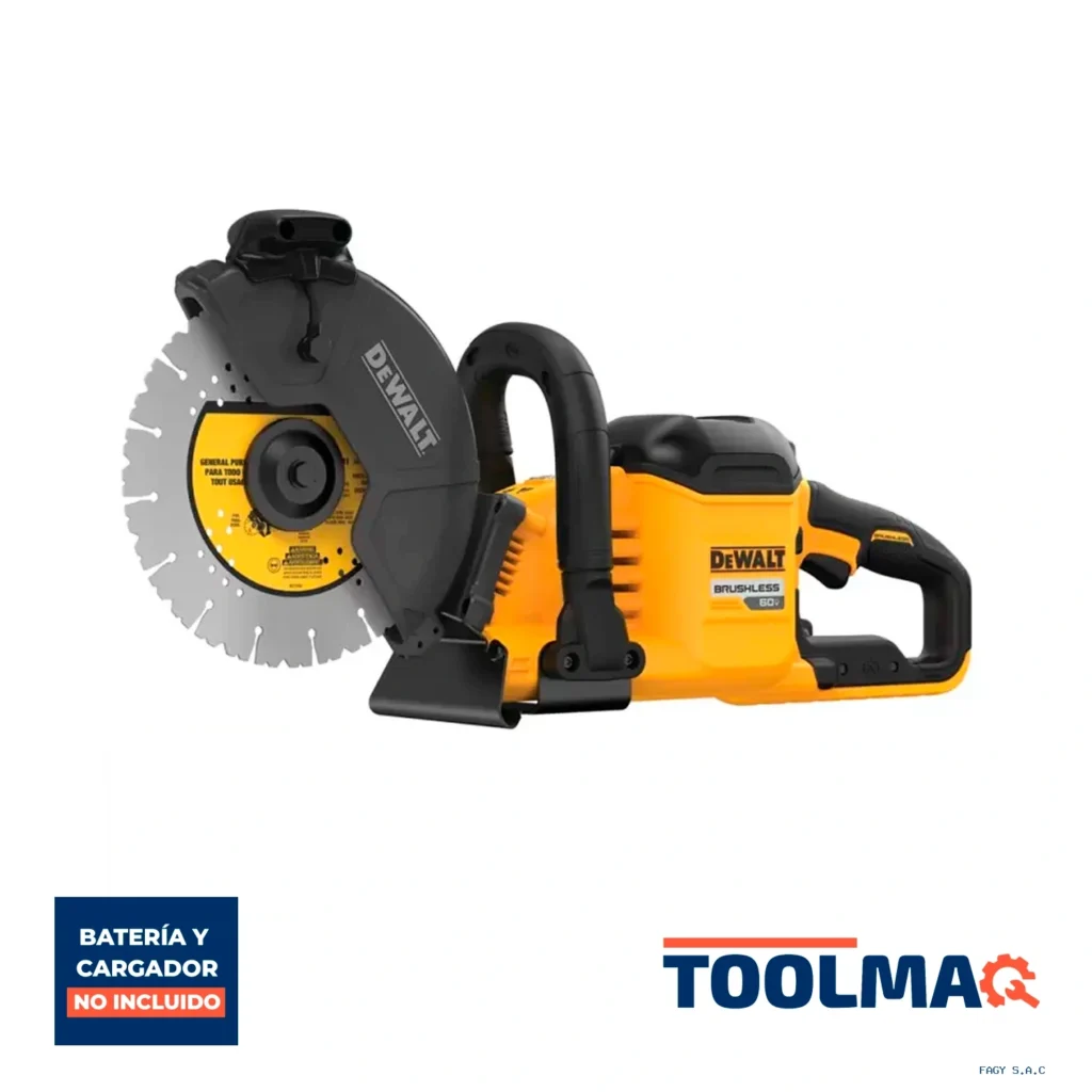 Cortadora de Concreto 9" (230 mm) 60V Flexvolt Baretool Dewalt DCS690B