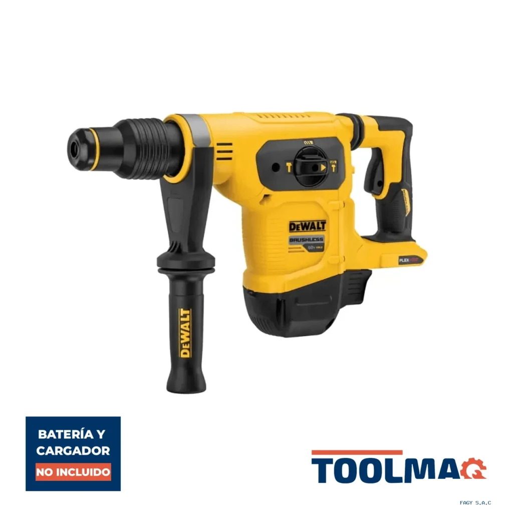 Rotomartillo Sds-Max 60V FlexVolt XR 6.1J Baretool Dewalt DCH481B