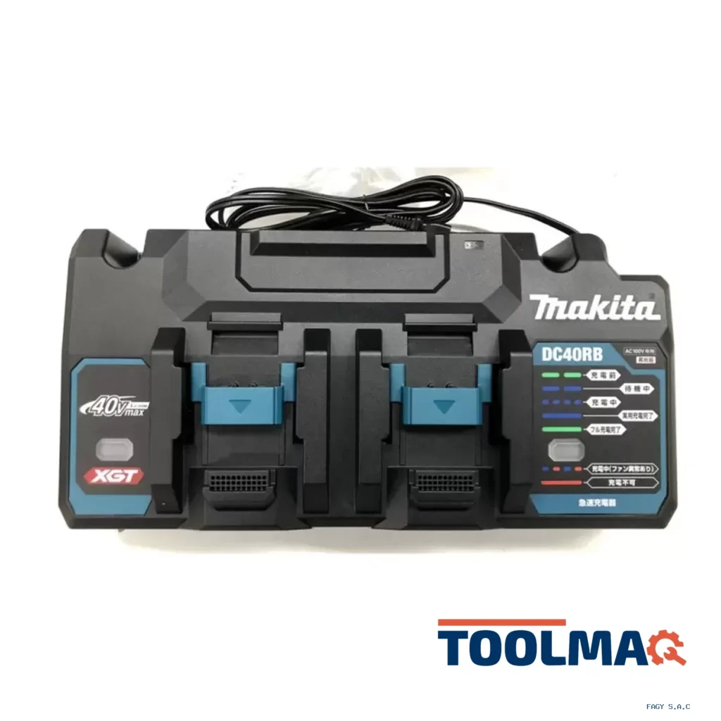 Cargador Doble XGT 40Vmax - DC40RB - Caja cartón  630C46-6