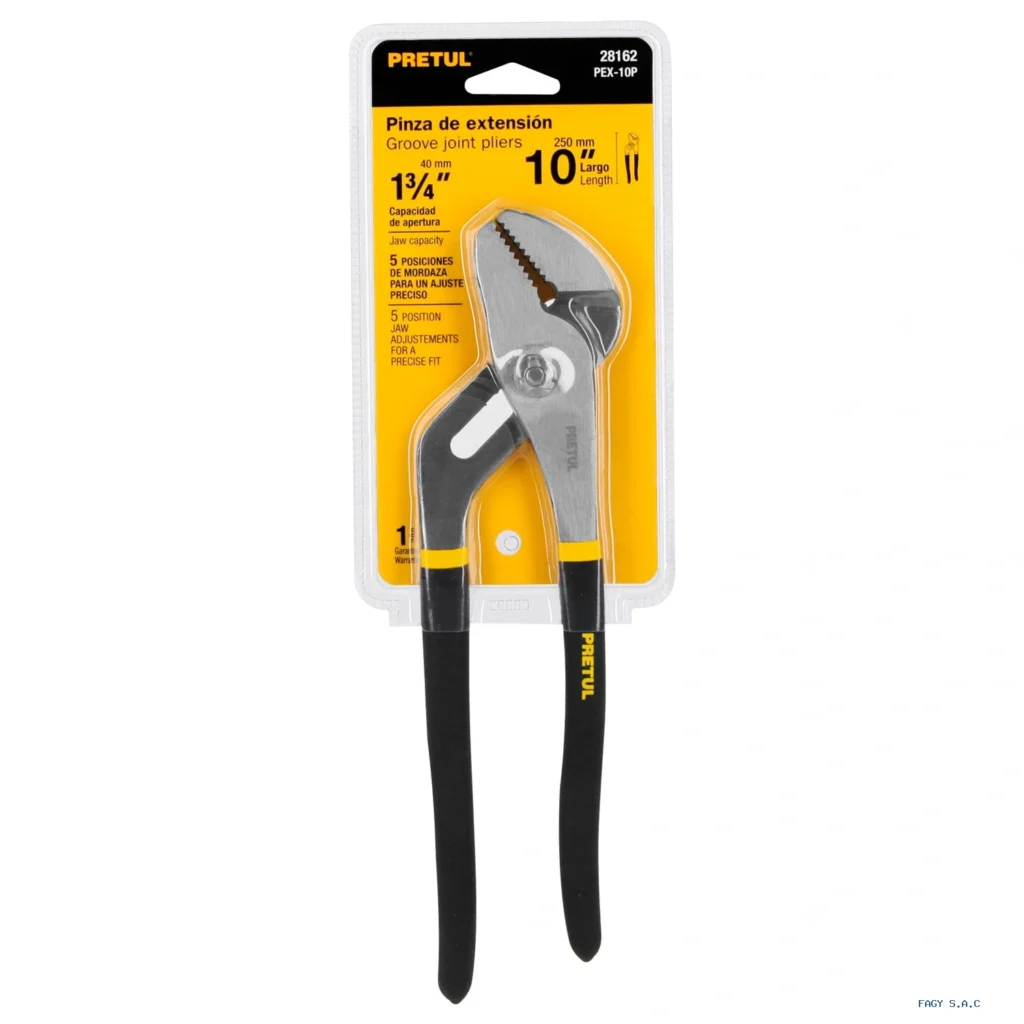 Alicate pinza de extensión 10" mango de PVC, Pretul 28162