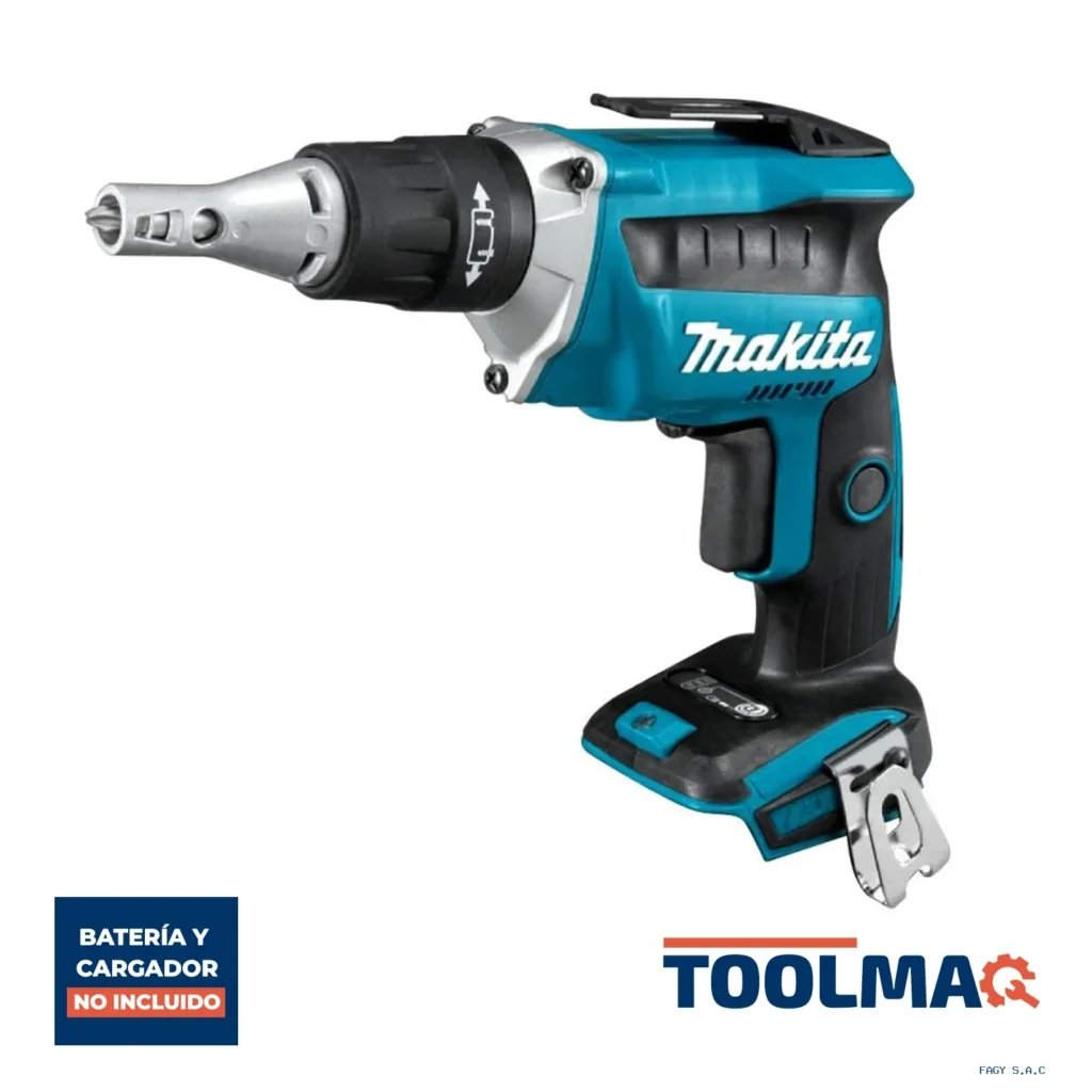 Atornillador para Drywall 1/4" Hex 18V LXT BL Baretool Makita DFS452Z