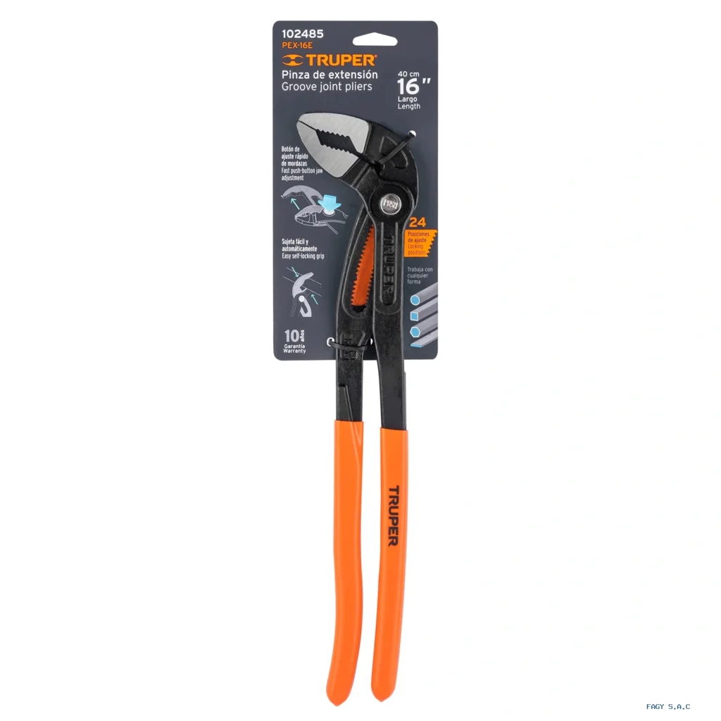 Pinza de extensión 16", mango de PVC, Truper 102485