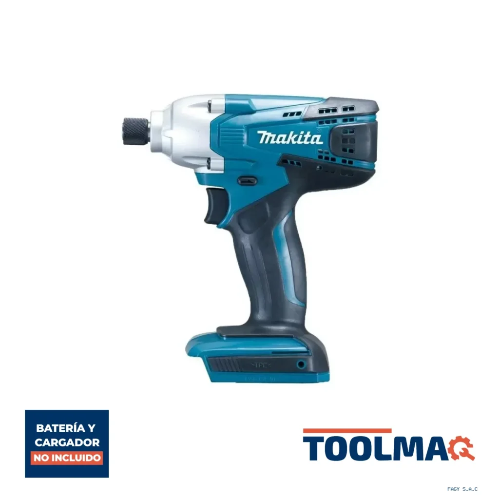 Atornillador de Impacto 1/4" Hex 18V G-Battery 140 Nm Baretool Makita TD127DZ