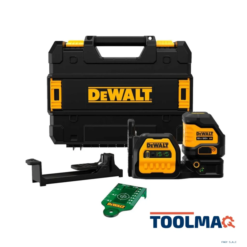 Nivel Láser de Líneas Cruzadas 20V 20VMax Luz Verde 35m Baretool Dewalt DCLE34020GB