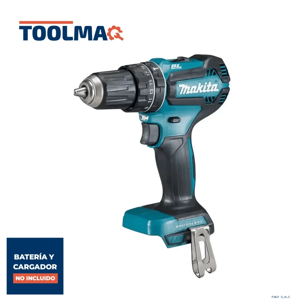 Taladro Percutor 1/2" 18V LXT BL 50Nm Baretool Makita DHP485Z