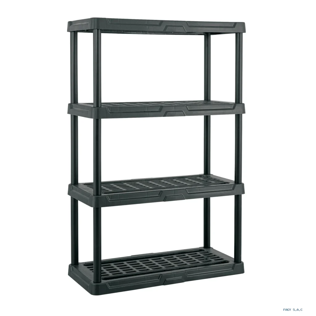Estante plástico amplio 36" x 17", 4  repisas, Pretul EST-4AP 20680