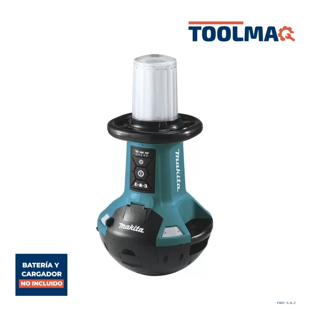 Linterna de Trabajo 36V (18V X 2) 5500Lm (Sin Baterías/Sin Cargador) Makita DML810