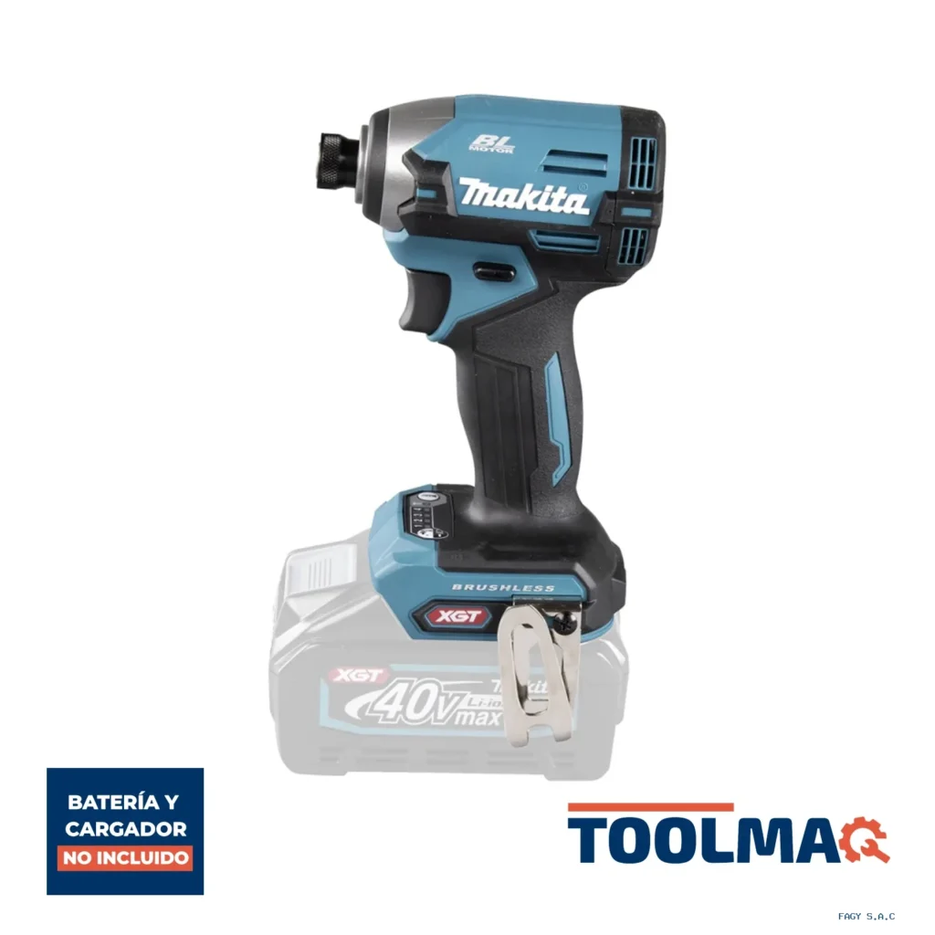 Atornillador de Impacto 1/4" Hex 40V XGT BL 210 Nm Baretool Makita TD003GZ