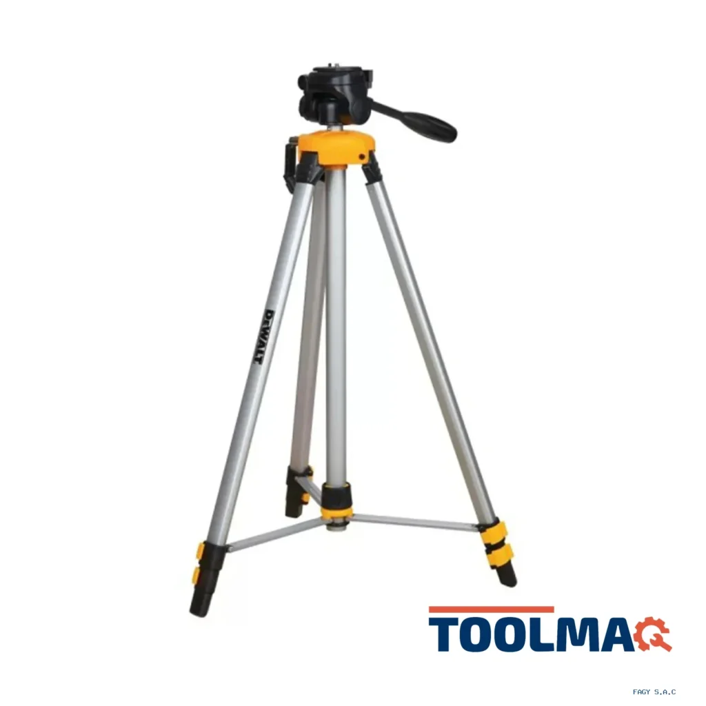 Trípode de Nivel Láser con cabezal inclinable Altura de Trabajo 170 cm Dewalt DW0881T