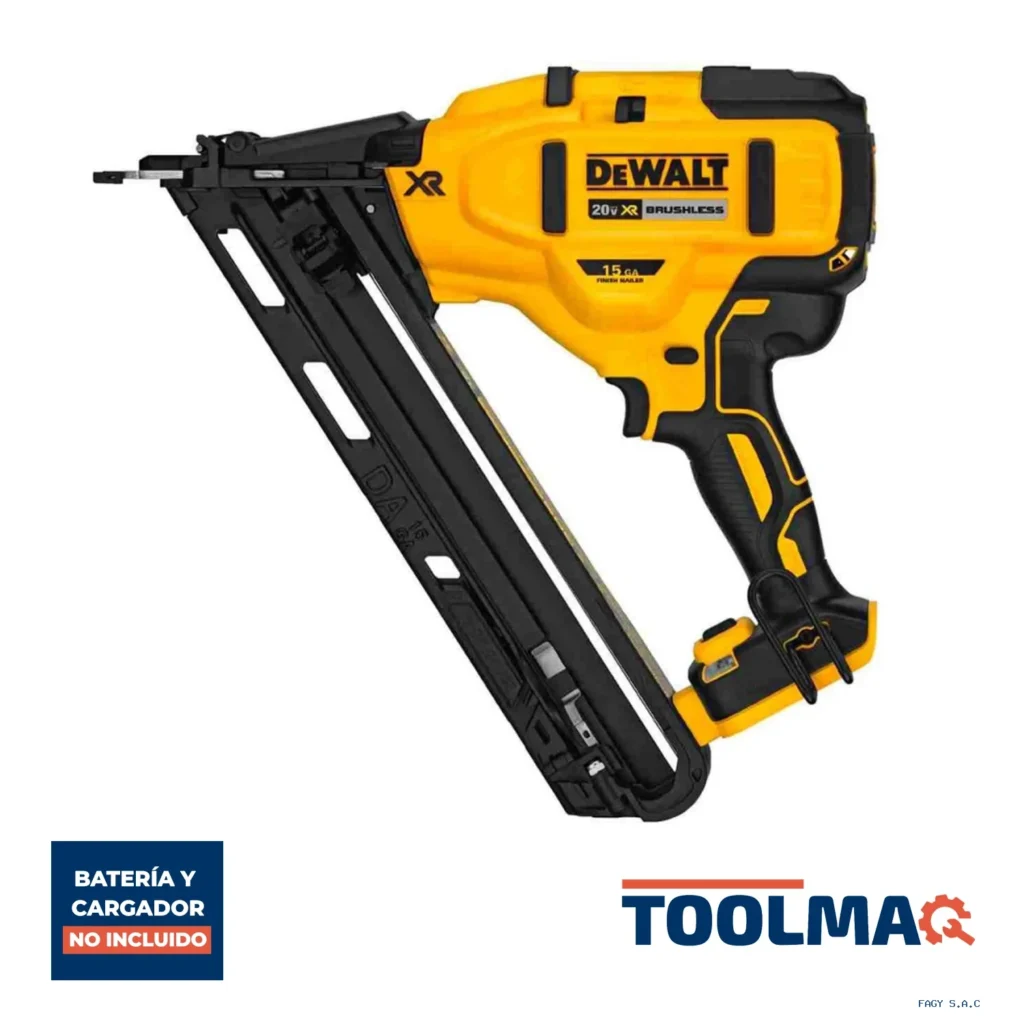 Clavadora Angular 20 V 110 clavos Xr Calibre 15 Baretool (Sin Batería/Sin Cargador) Dewalt DCN650B