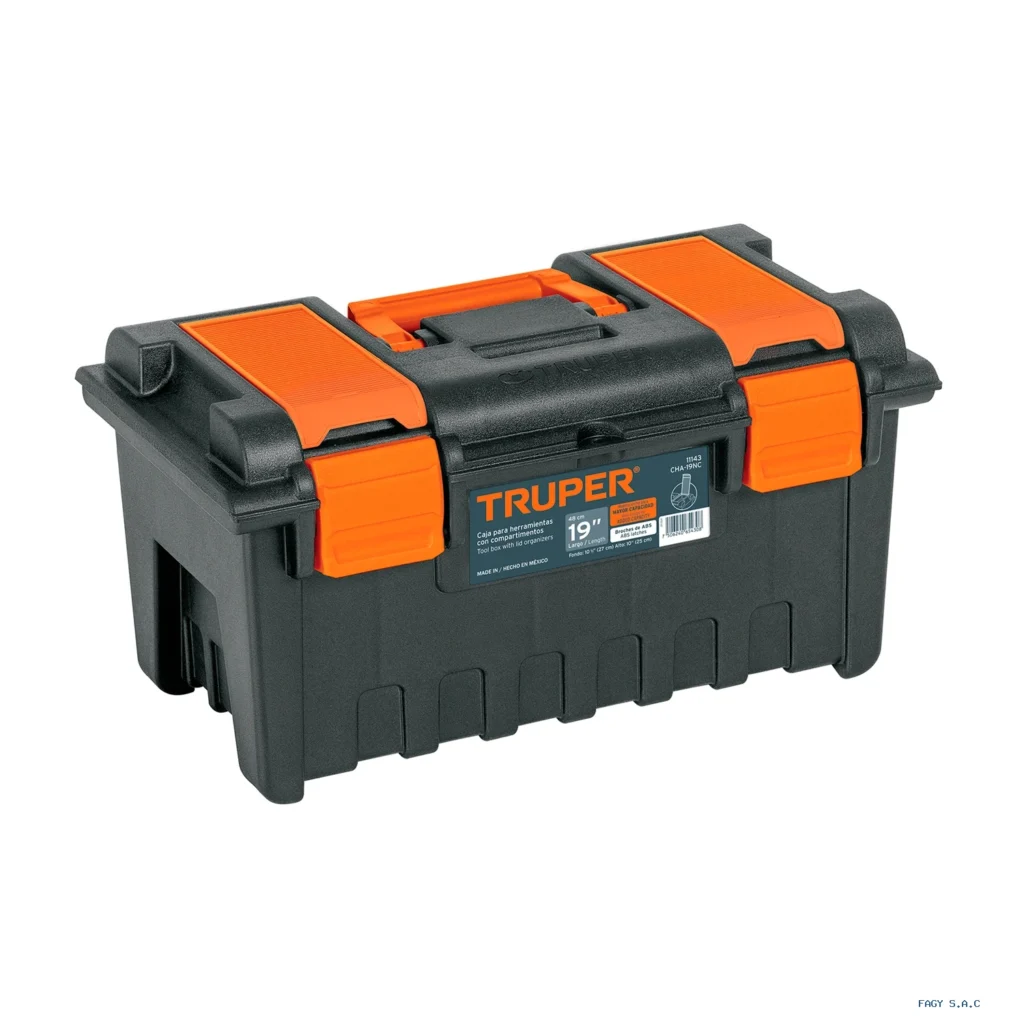Caja para herramienta de 19" con compartimentos, TRUPER 11143