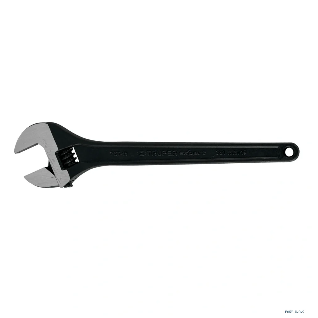 Llave ajustable (perico) 15" profesional  pavonada, Expert PET-15 15504