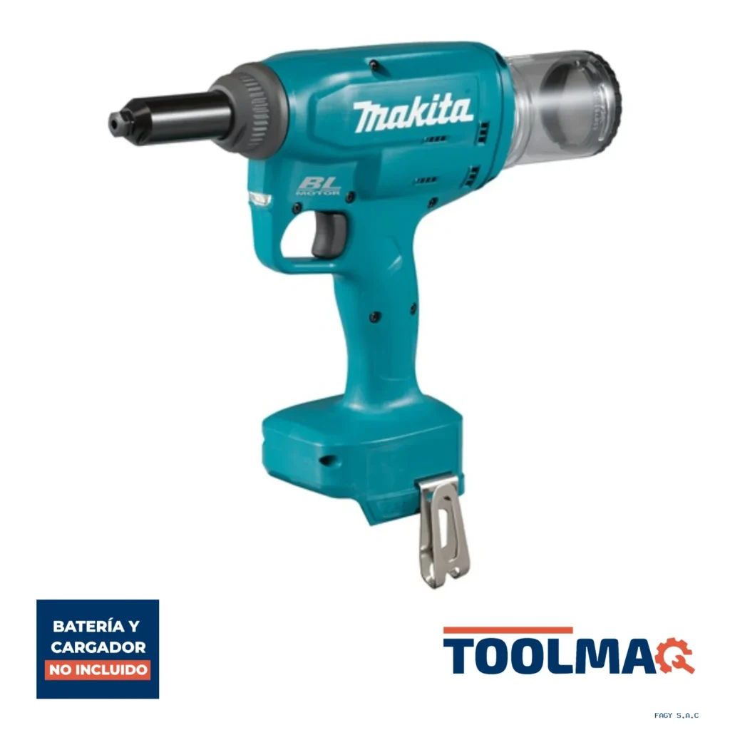 Remachadora 18V / 10,000N / 2.4 / 3.2 / 4.0 / 4.8 mm / BL / Sin baterias DRV150Z