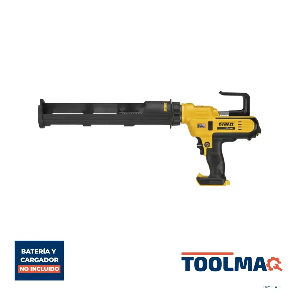 Pistola Selladora Calafatear 20V 29OZ / 600ml Baretool (Sin Bateria / Sin cargador) Dewalt DCE570B