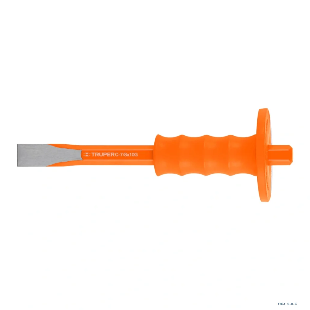 Cincel de corte frío 7/8 x 10" con grip, Truper 12274