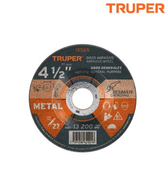 Disco para desbaste metal 12565 Truper