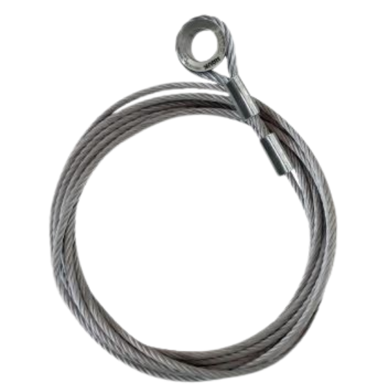 Línea de vida vertical de cable de acero galvanizado de 3/8”, 5.14 m