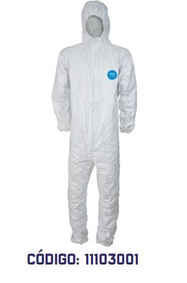 Mameluco blanco desechable TRX 1000 - 11103001