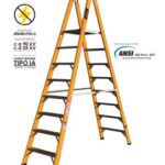 Escalera plataforma doble acceso de fibra de vidrio Horn
