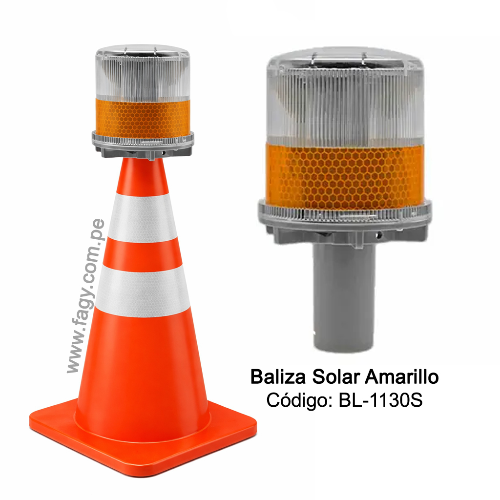 Baliza Solar Amarillo BL-1130S - Voltian®