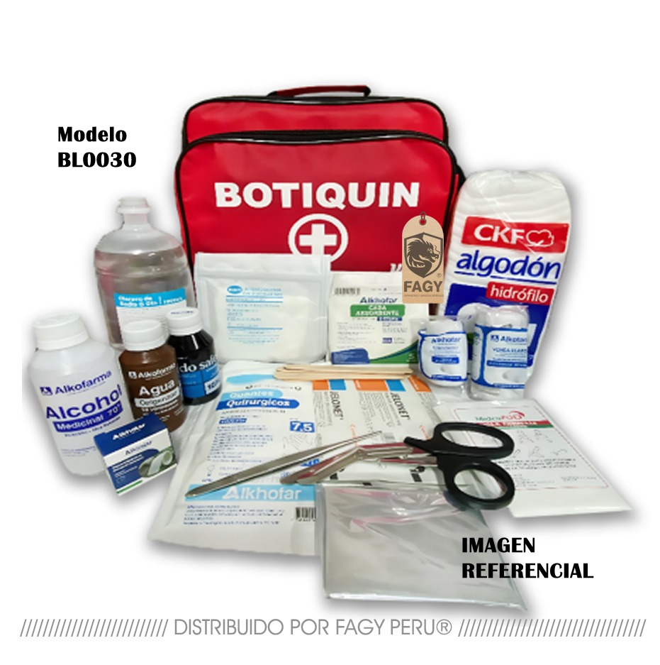 Botiquín de primeros auxilios norma G.050 BL0030