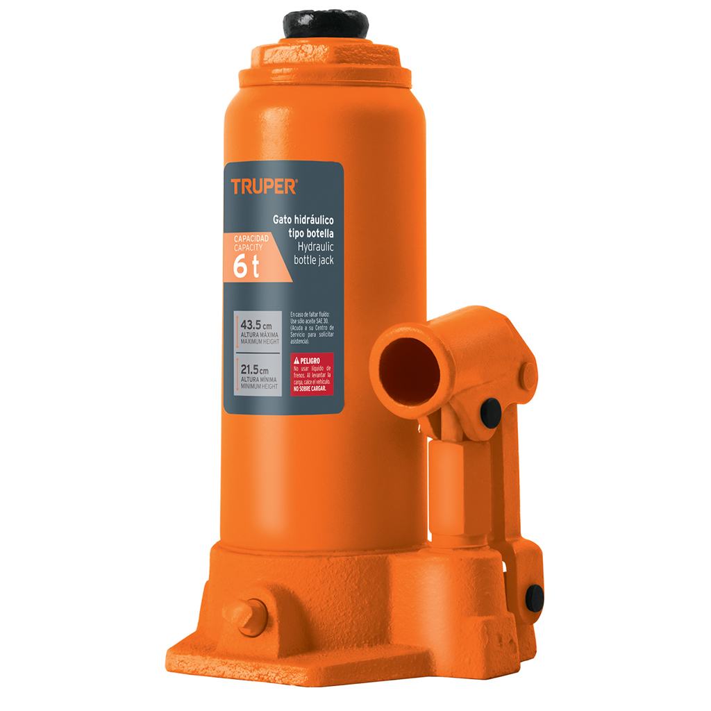 Gata Hidráulica tipo Botella 6 toneladas Truper 14814