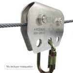 Polea tandem para cable hasta 13mm Hauk PF2T13