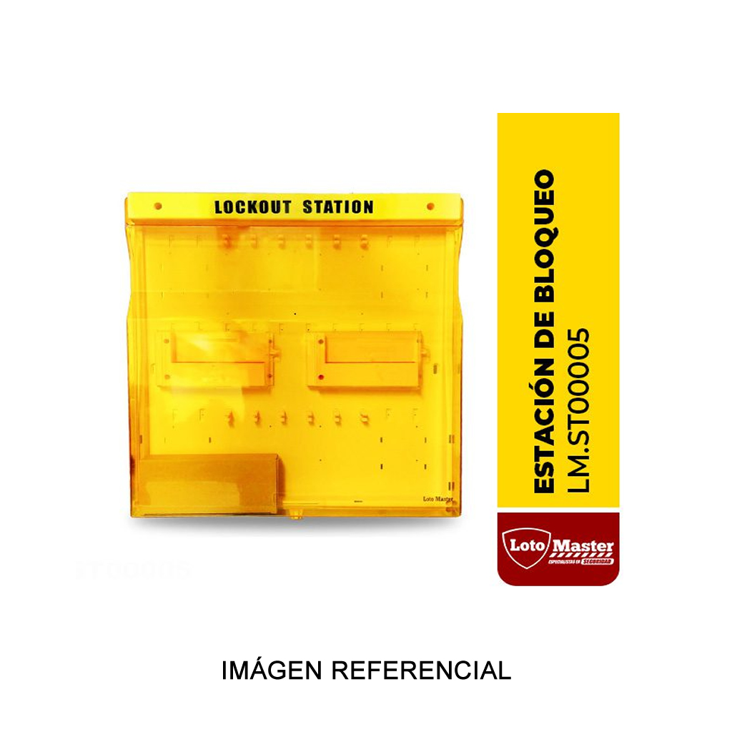Estación de bloqueo para 12 candados Loto master ST00005
