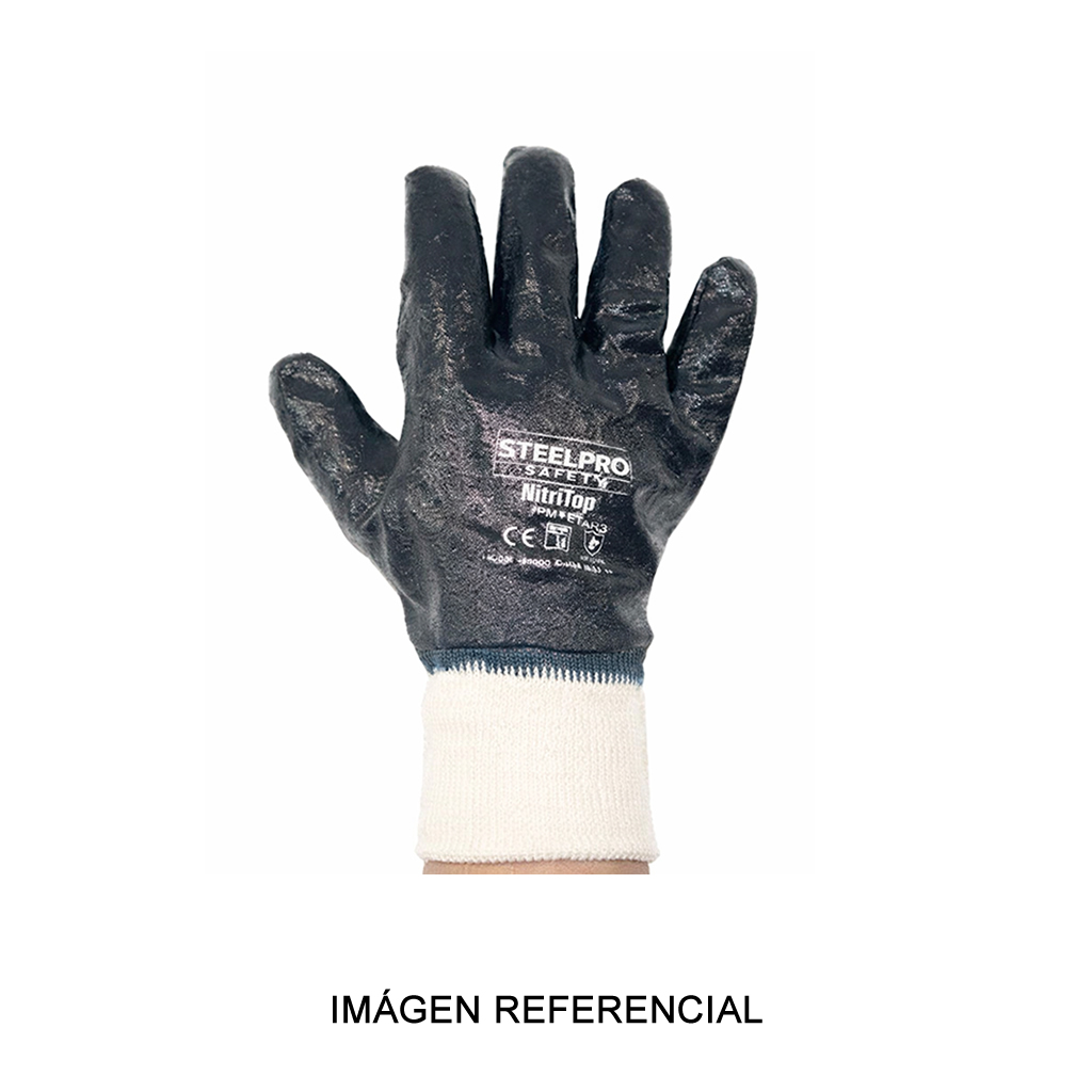 Guante de nitrilo azul Nitritop Steelpro