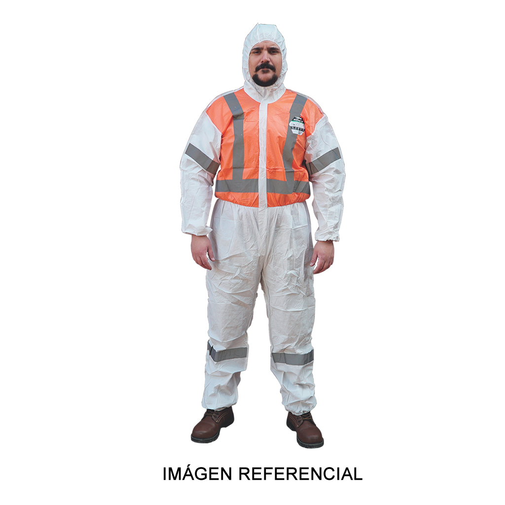 Mameluco descartable con cinta reflectiva bicolor Lakeland EMN428WORT