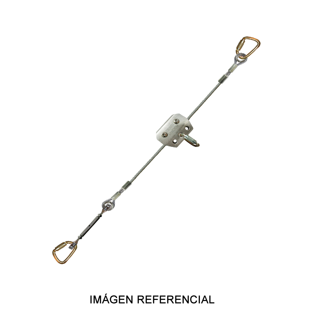 Sistema de Línea de Vida Flexible Horizontal de Cable de Acero de 3/8"