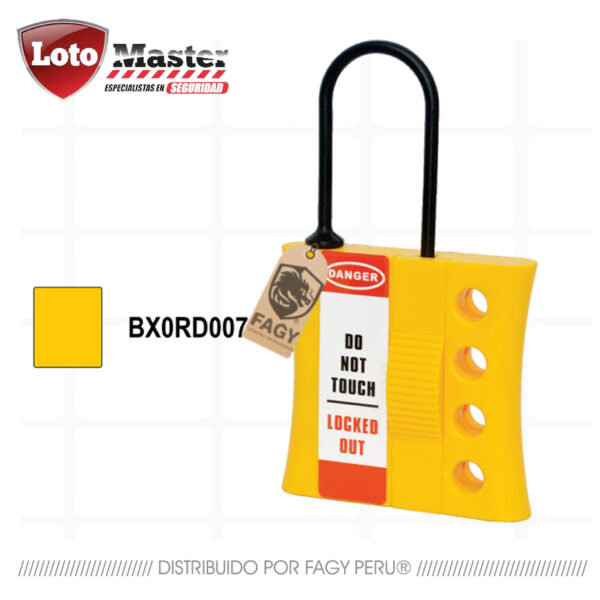 Cerrojo de seguridad flexible para 4 candados Loto Master