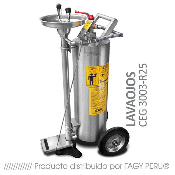 Lavaojos acero inoxidable con pedal 3003-R25